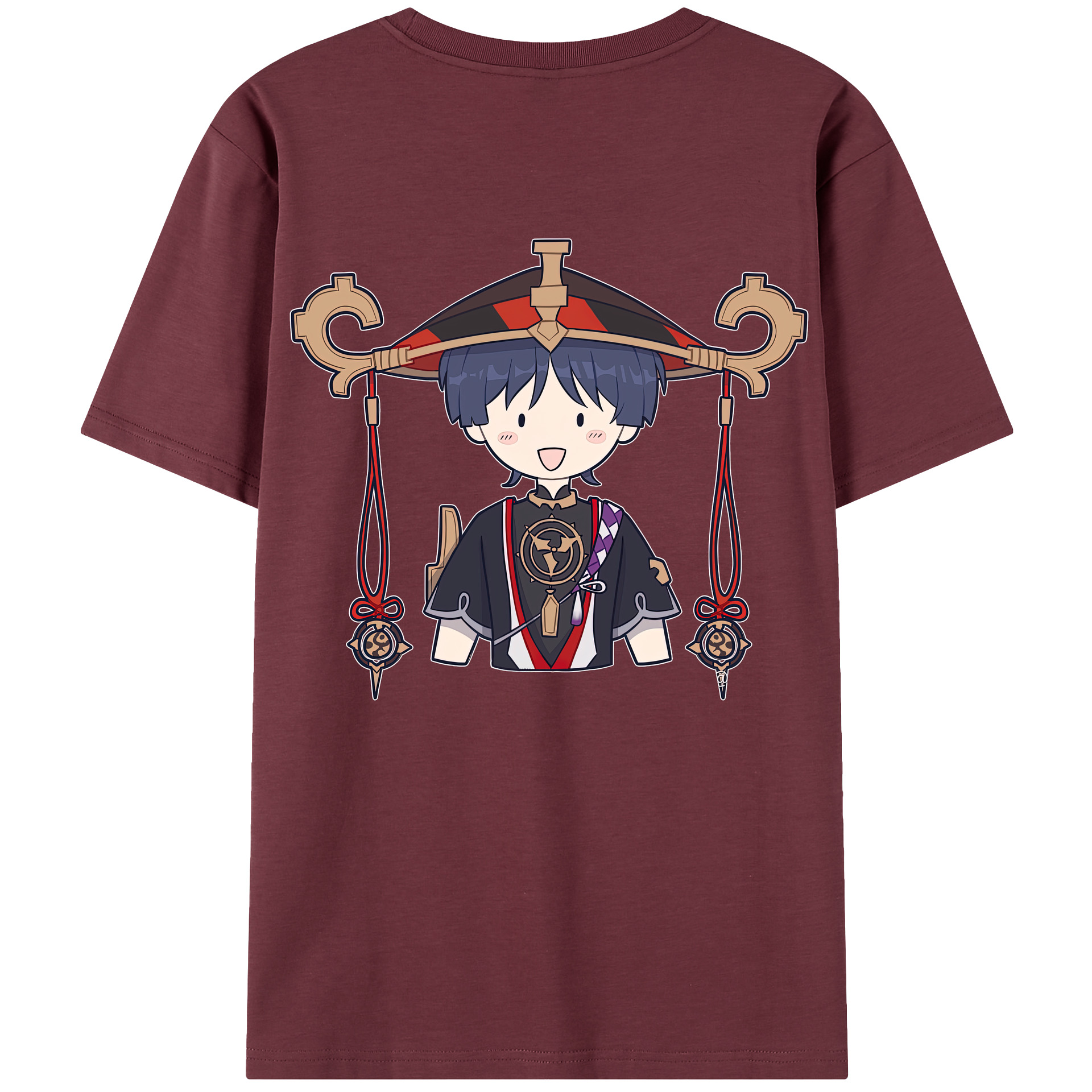 げんし神 さんペい genshin Sanpei 綿100％半袖Tシャツ（背面プリント）